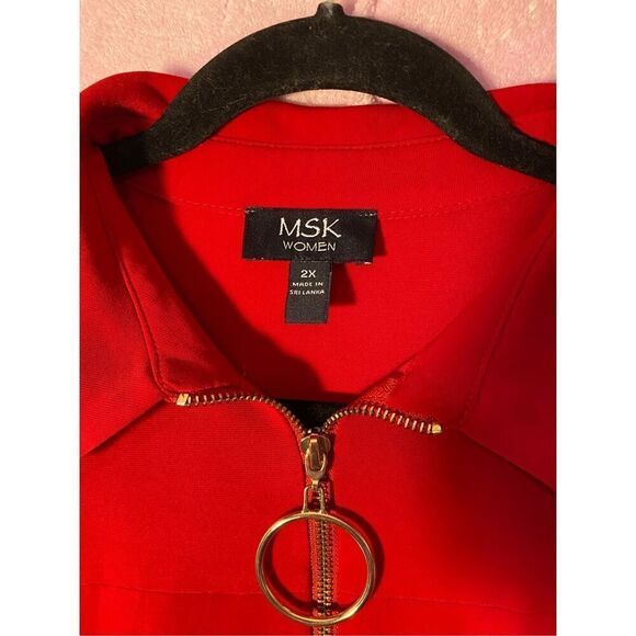 MSK Woman’s Plus Size Stretch A Line Dress Size 2X - Picture 4 of 4